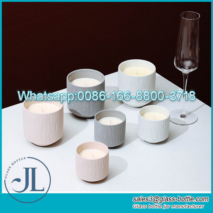 Ceramic candle jar wholesale, custom ceramic candle jar manufacturer