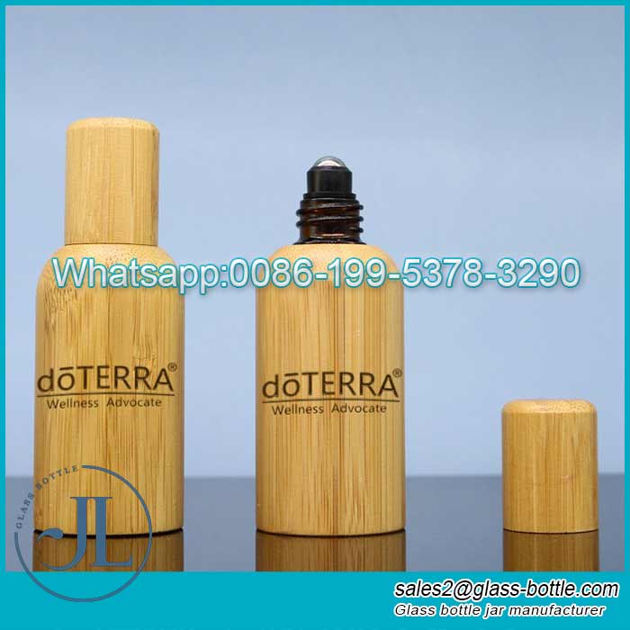 50ml Glass Inner Bamboo Essential Oil Bottle Supplier