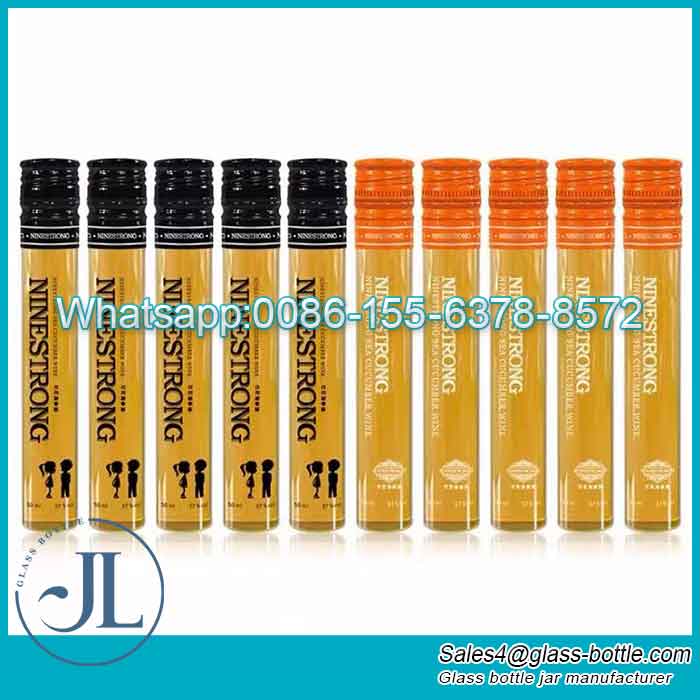 Custom 50ml Mini Wine Samples in Tubes with color coating lid