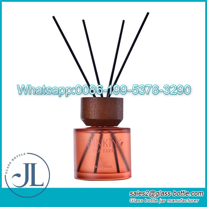 120ml Colored cylinder glass aroma reed diffuser bottle supplier