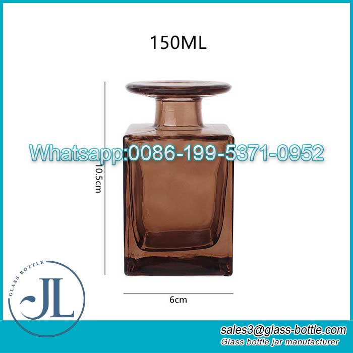 150ml Square Amber Glass Diffuser Bottle Wholesale