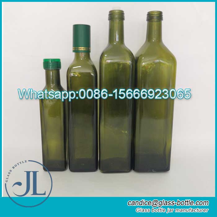 750ml Langis ng Salamin & Vinegar Cruet with Pourers