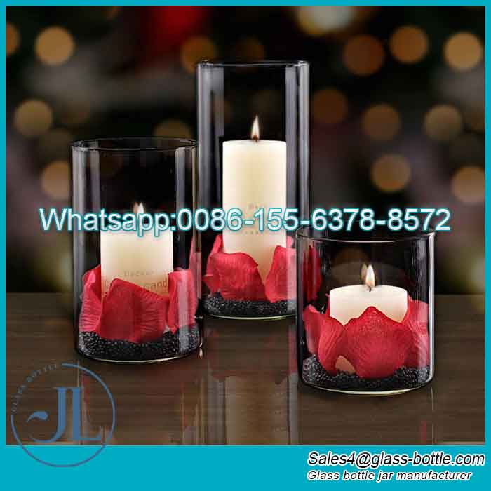 Cross-Border Wedding Dekorasyon na Glass Tube Candle Holders Supplier