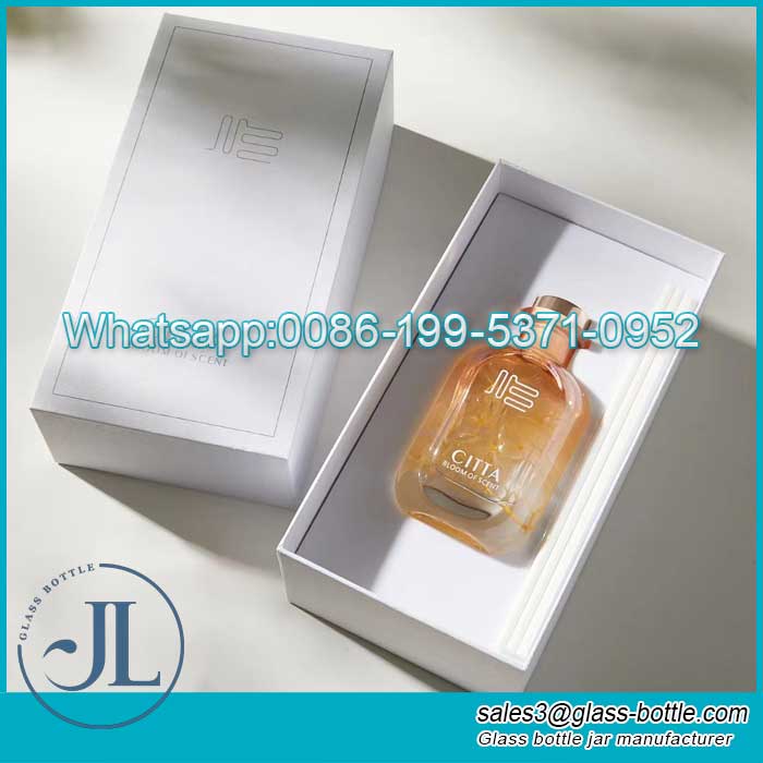 Custom Wholesale Luxury Reed Diffuser Bottle with Gift Box Packaging