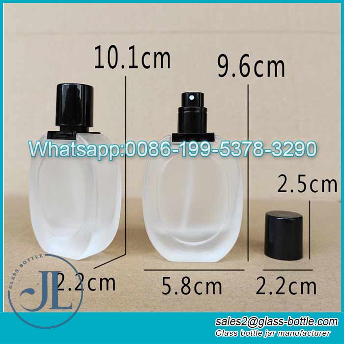 30ml Fabricante de botellas de perfume de vidrio esmerilado de lujo